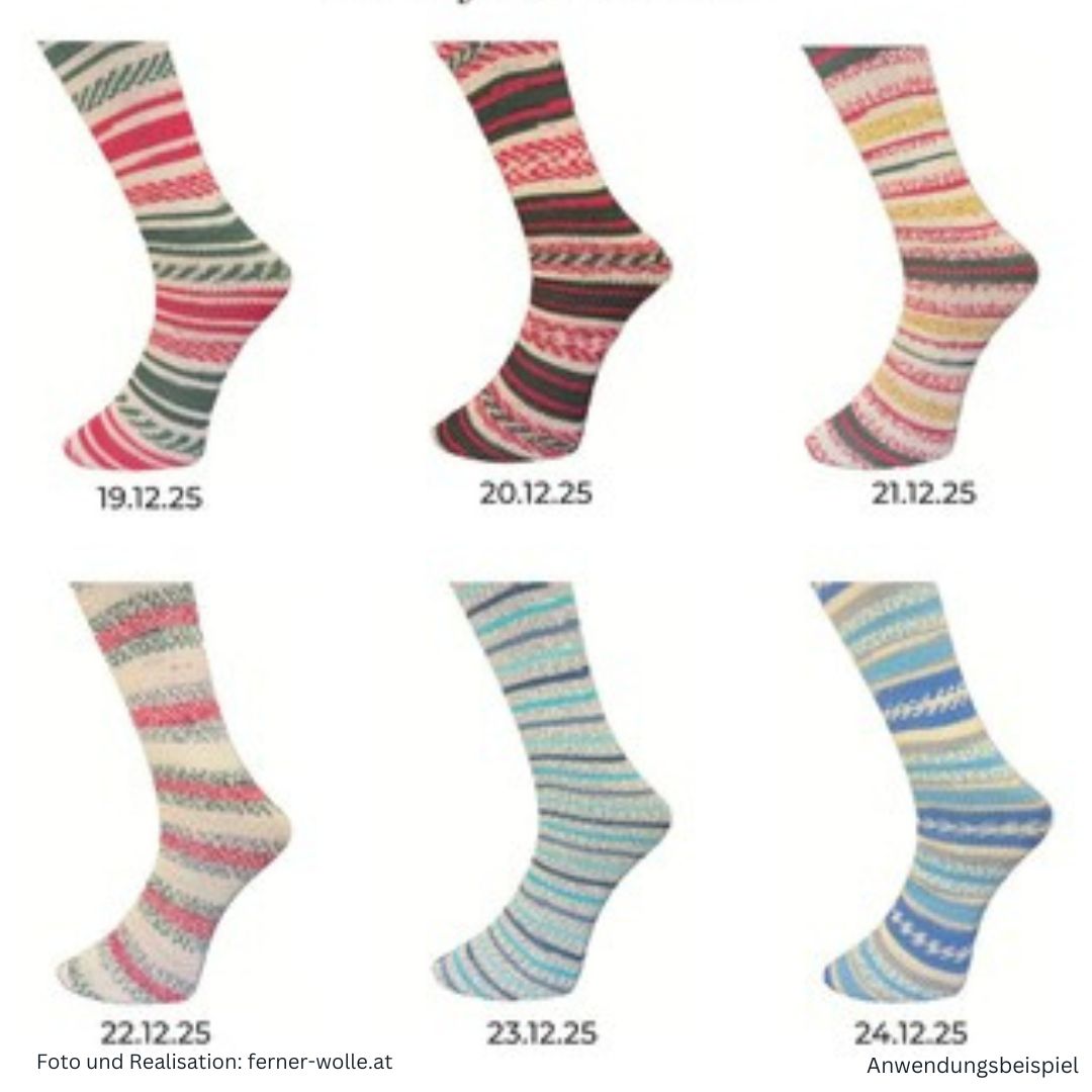 Ferner Mally Socks Sockenwolle Weihnachtsedition 2025 Farbauswahl