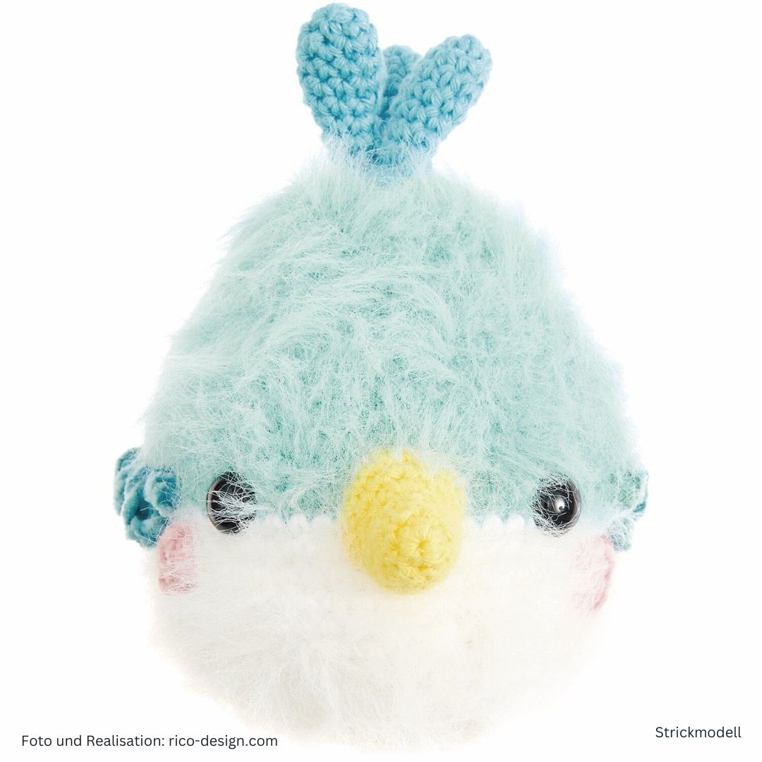 Ricorumi Furry Furry 25g 175m Flauschgarn Beilaufgarn Modell Vogel