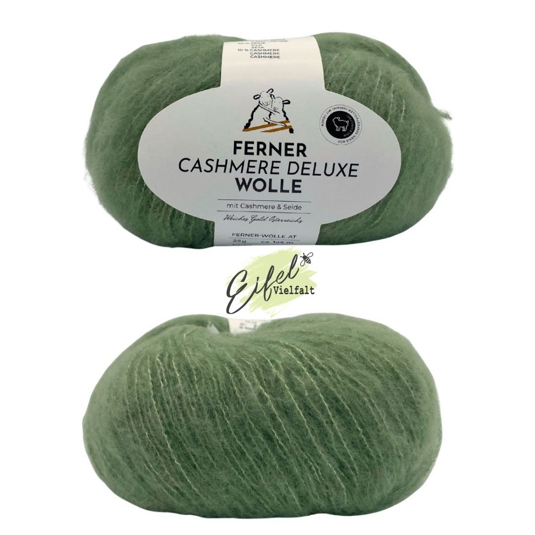 Cashmere Deluxe 25g Kaschmirwolle mit Schurwolle und Seide Farbe 3020 jade
