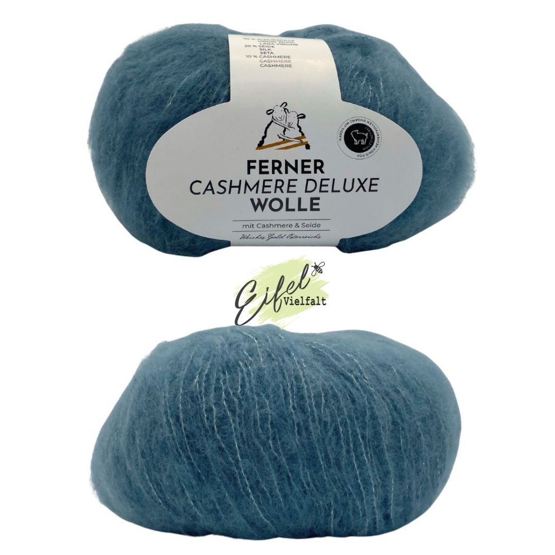 Cashmere Deluxe 25g Kaschmirwolle mit Schurwolle und Seide Farbe 3041 taubenblau