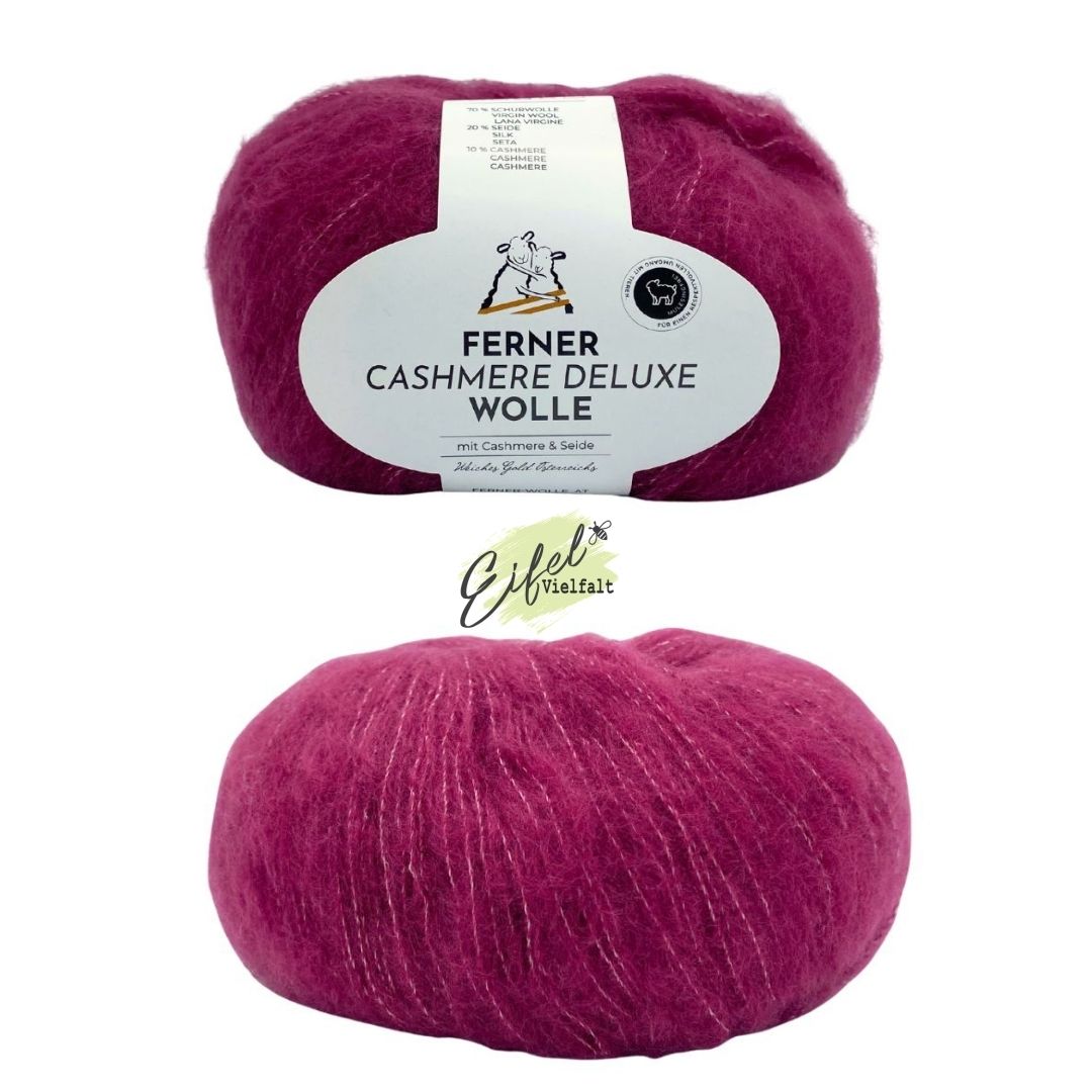 Cashmere Deluxe 25g Kaschmirwolle mit Schurwolle und Seide Farbe 3051 erika