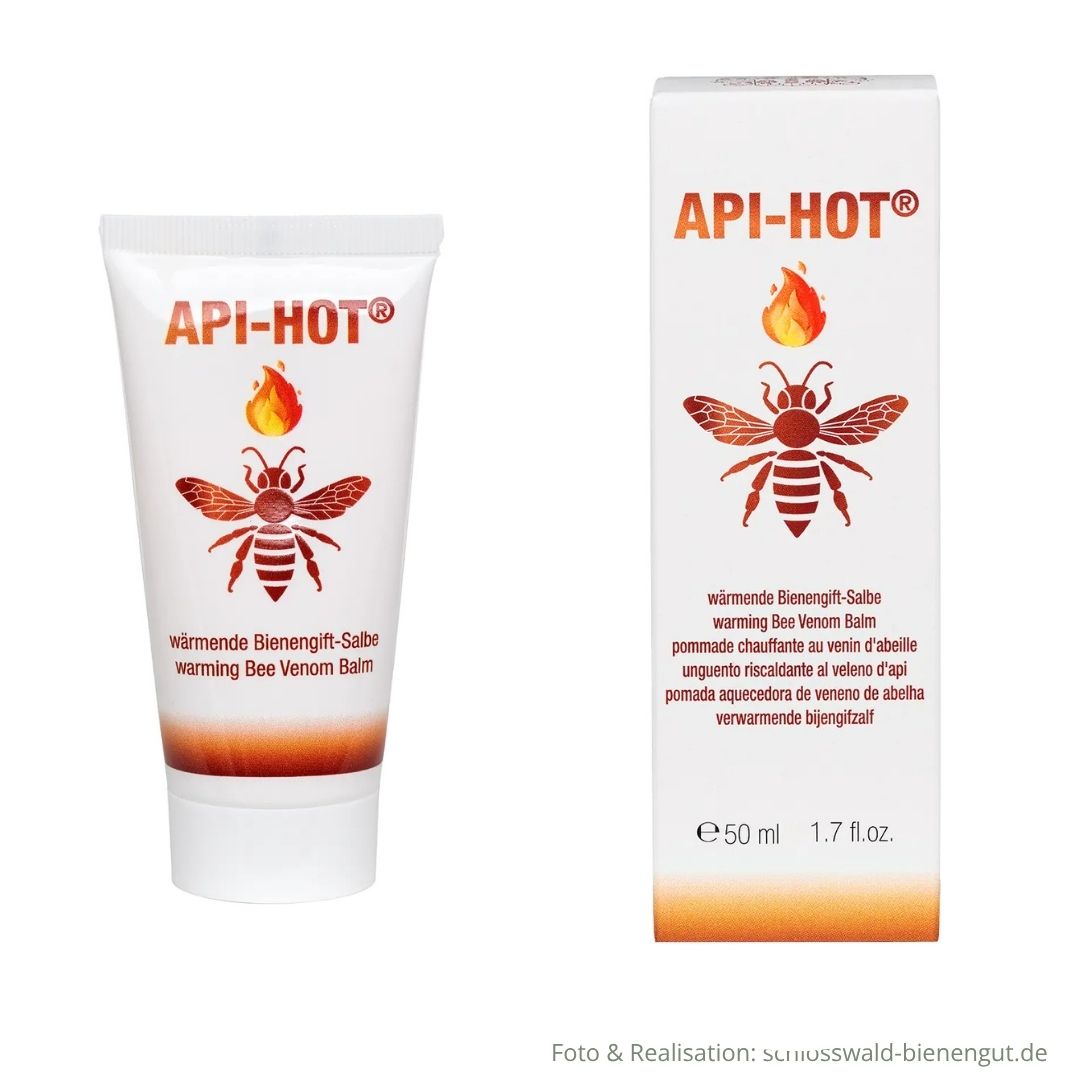 Bienengiftsalbe 50ml Api-Hot in Verpackung und Tube 