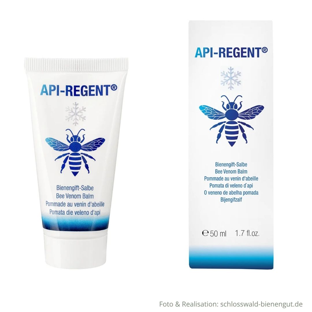 Bienengiftsalbe 50ml Api-Regent kühlend in Tube und Verpackung