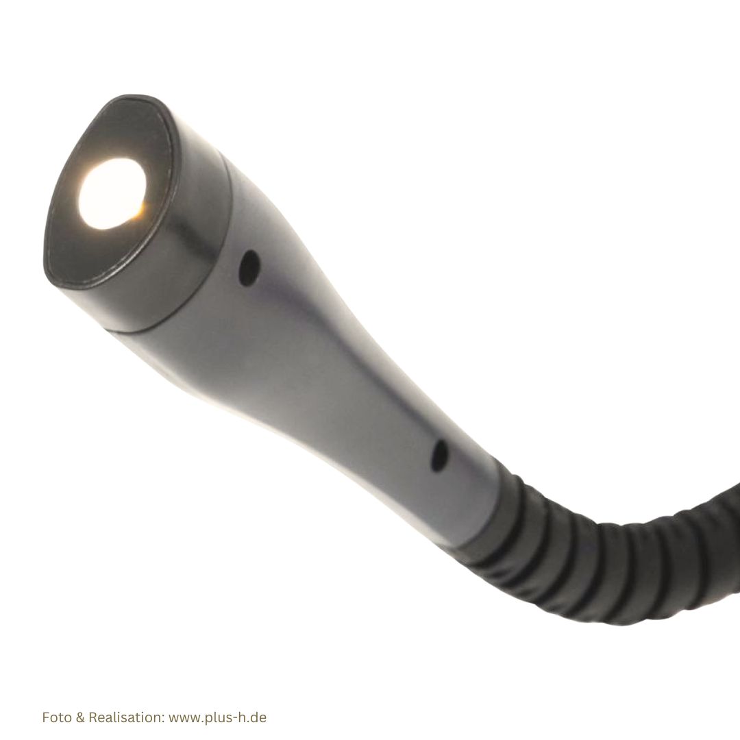 Enkappe mit Leuchte der LED Nackenlampe flexibel drehbar kabellos wiederaufladbar in 3 Helligkeitsstufen einstellbar purelite