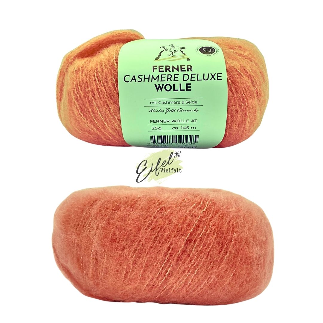 Cashmere Deluxe 25g Kaschmirwolle mit Schurwolle und Seide Farbe 3010 altrosa