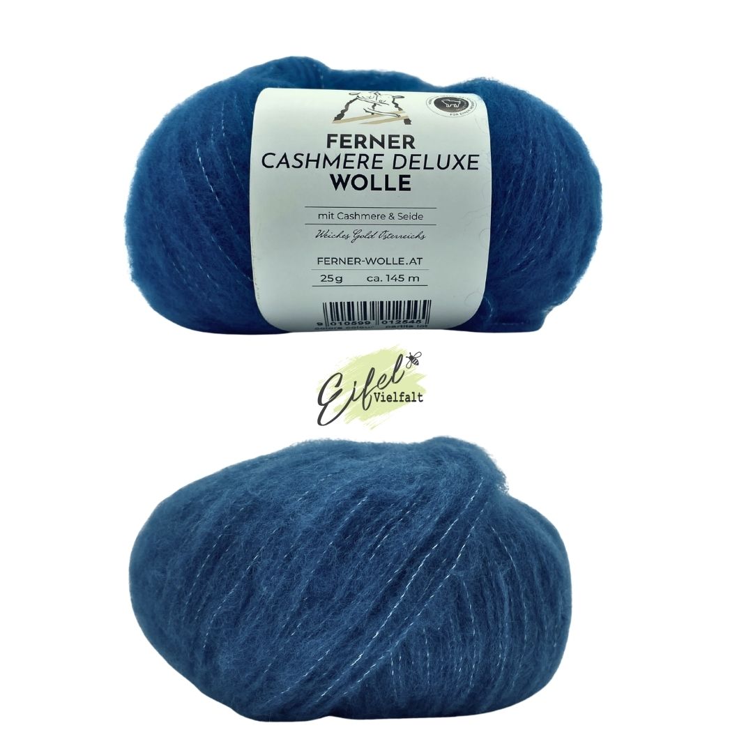 Cashmere Deluxe 25g Kaschmirwolle mit Schurwolle und Seide Farbe 3302 lagune