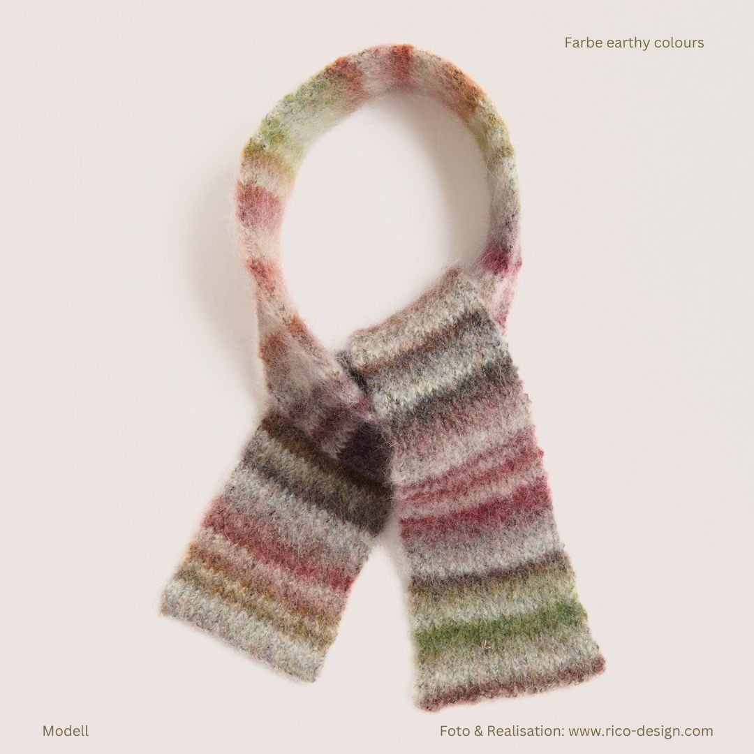 Fashion Wool Alpaca Landscape 25g 170m Häkel- und Strickwolle Musterstrick kurzer Schal in Farbeearthy colours