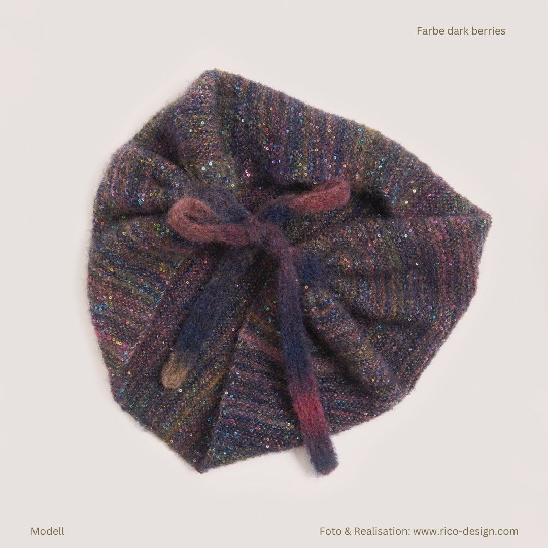 Fashion Wool Alpaca Landscape 25g 170m Häkel- und Strickwolle Musterstrick Bandana in Farbe dark berries