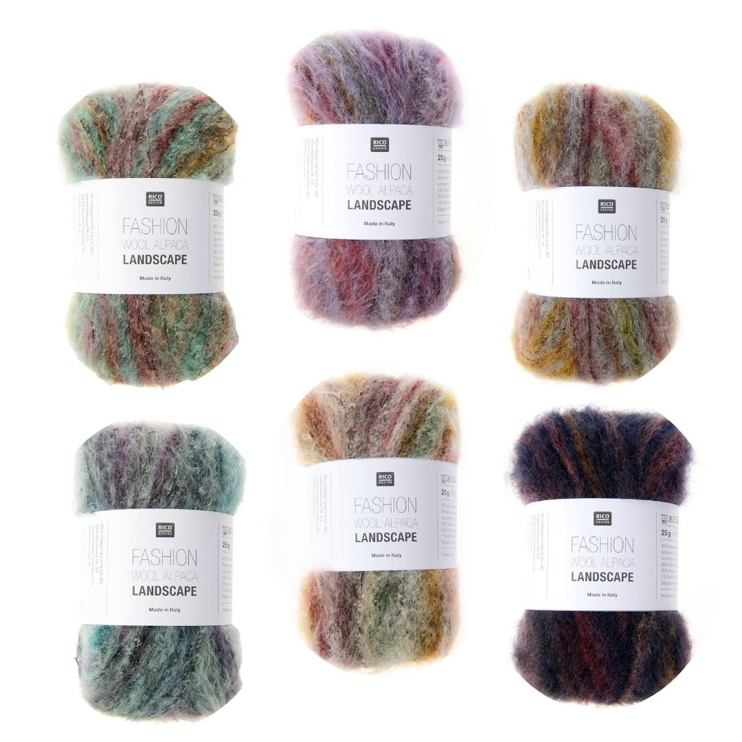 Fashion Wool Alpaca Landscape 25g 170m Häkel- und Strickwolle in 6 versch. Farben als Farbauswahl
