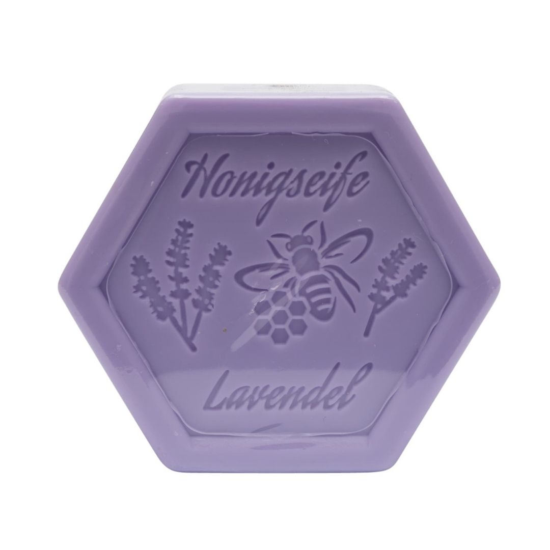 Honigseife Lavendel sechseckig 100g